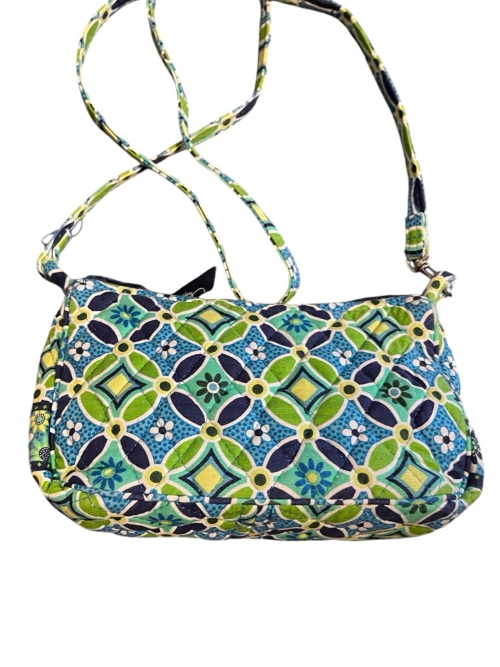 Vera Bradley Cotton Quilted Crossbody in Retired Daisy Daisy Pattern - Picture 2 of 9